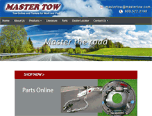 Tablet Screenshot of mastertow.com
